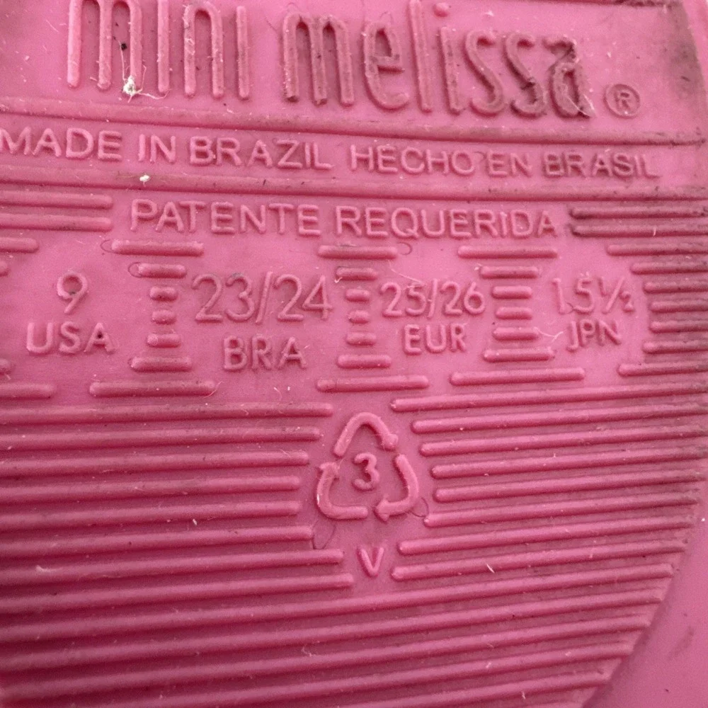 Mini Melissa Ultragirl Garden Pink Jelly Mary Jane Flower Ladybug Shoes